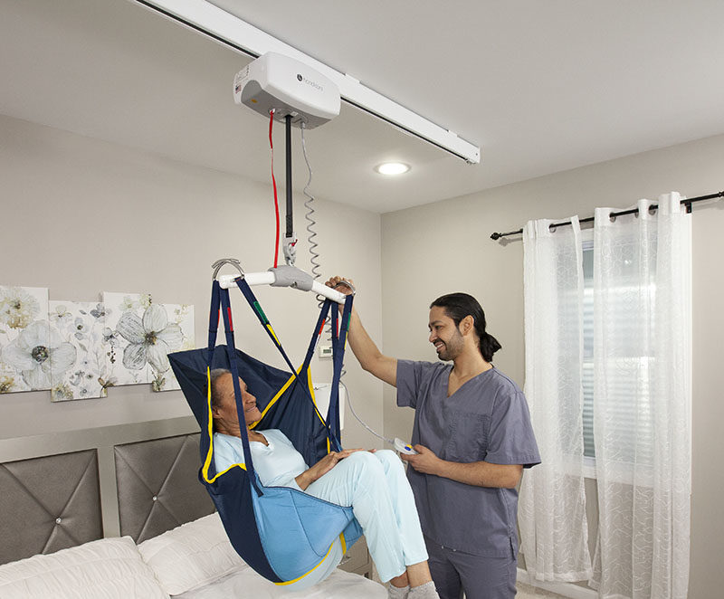 Mission Health + Home in Rochester, NY, explores the differences between ceiling lifts vs. floor lifts