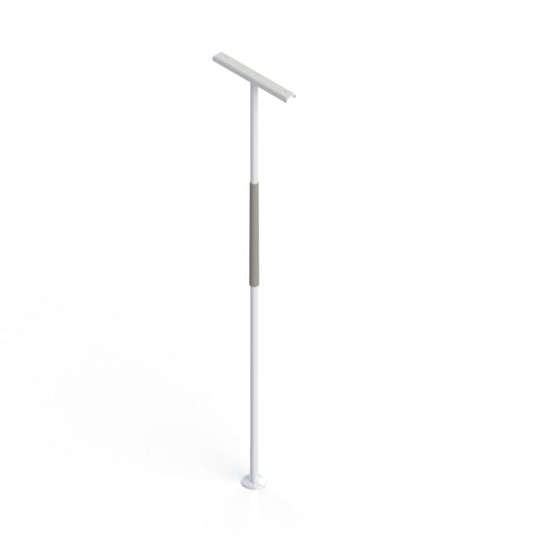 A large floor to ceiling stabilizing pole for use in the home.