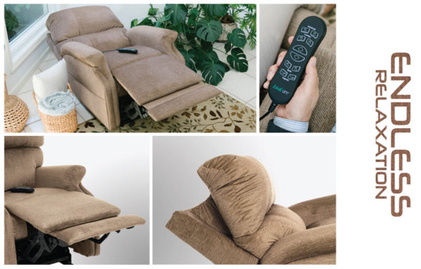 A remote-controlled adjustable lounge chair